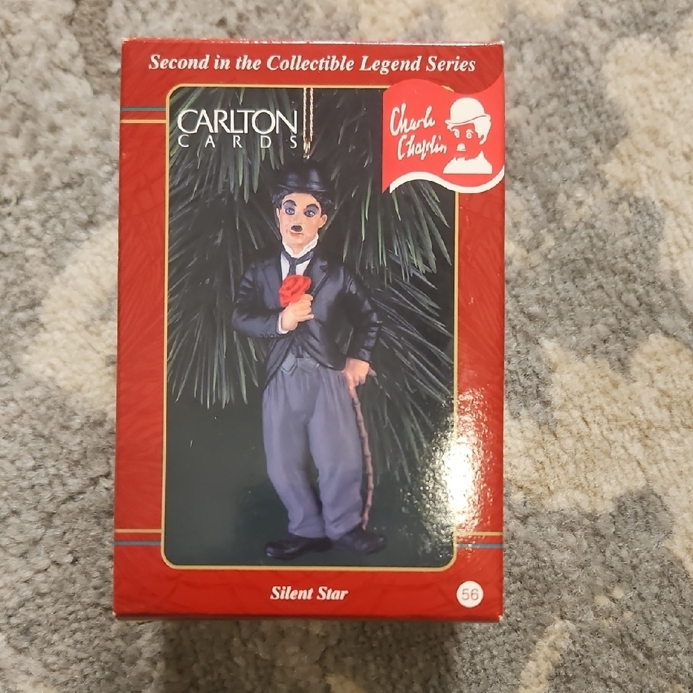 Carlton Cards Silent Star Ornament with Red and Blue Accents